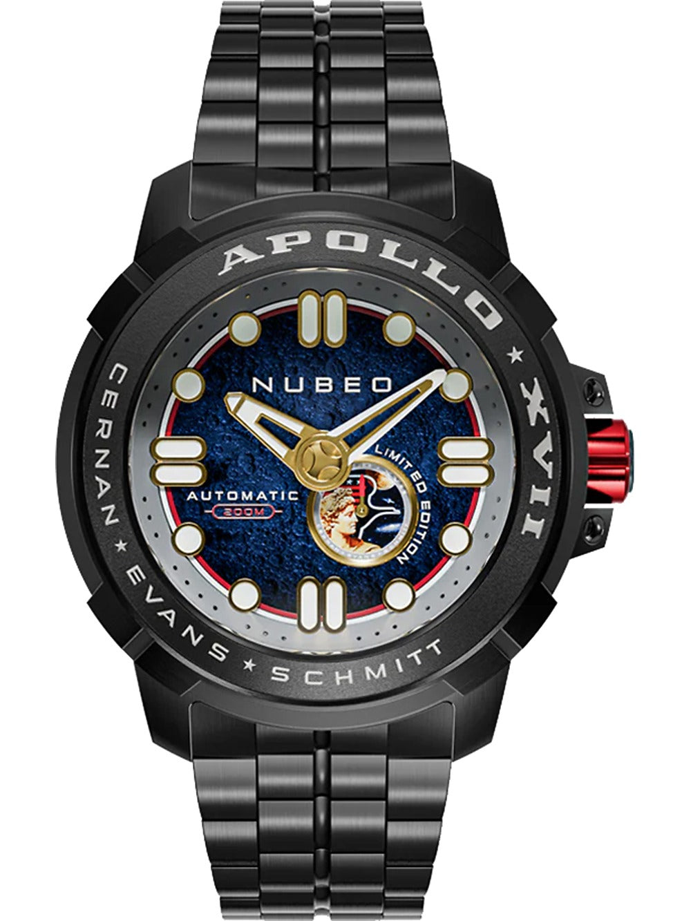 Nubeo NB-6093-66 vyriškas laikrodis Apollo 55th Automatic Limited Edition 48mm 20ATM