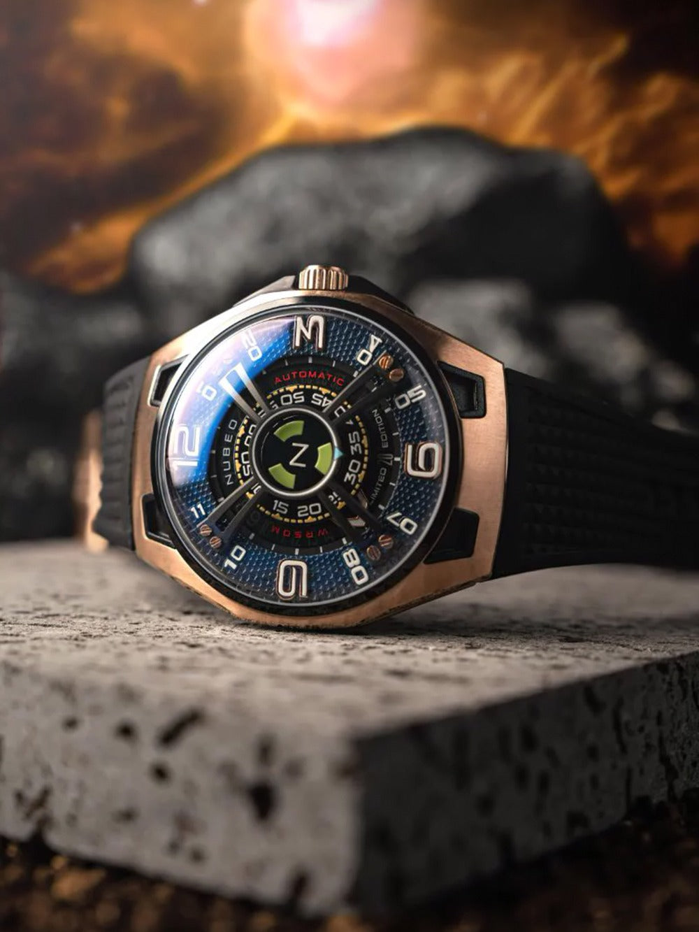 Nubeo NB-6094-01 vyriškas laikrodis OAO Automatic Limited Edition 44mm 5ATM