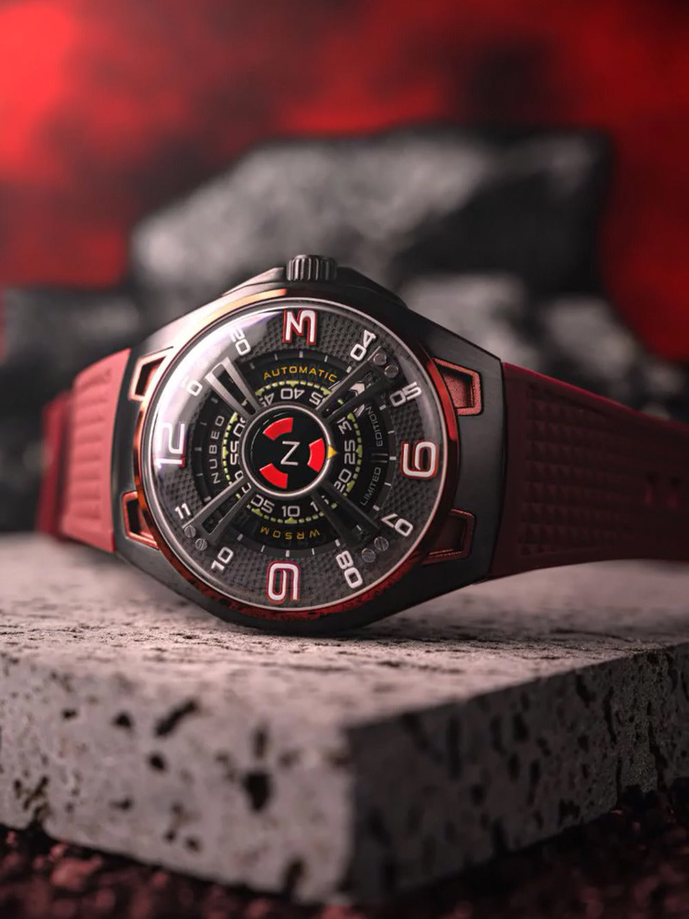 Nubeo NB-6094-02 vyriškas laikrodis OAO Automatic Limited Edition 44mm 5ATM
