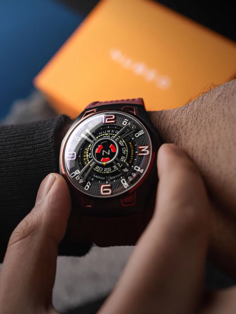 Nubeo NB-6094-02 vyriškas laikrodis OAO Automatic Limited Edition 44mm 5ATM
