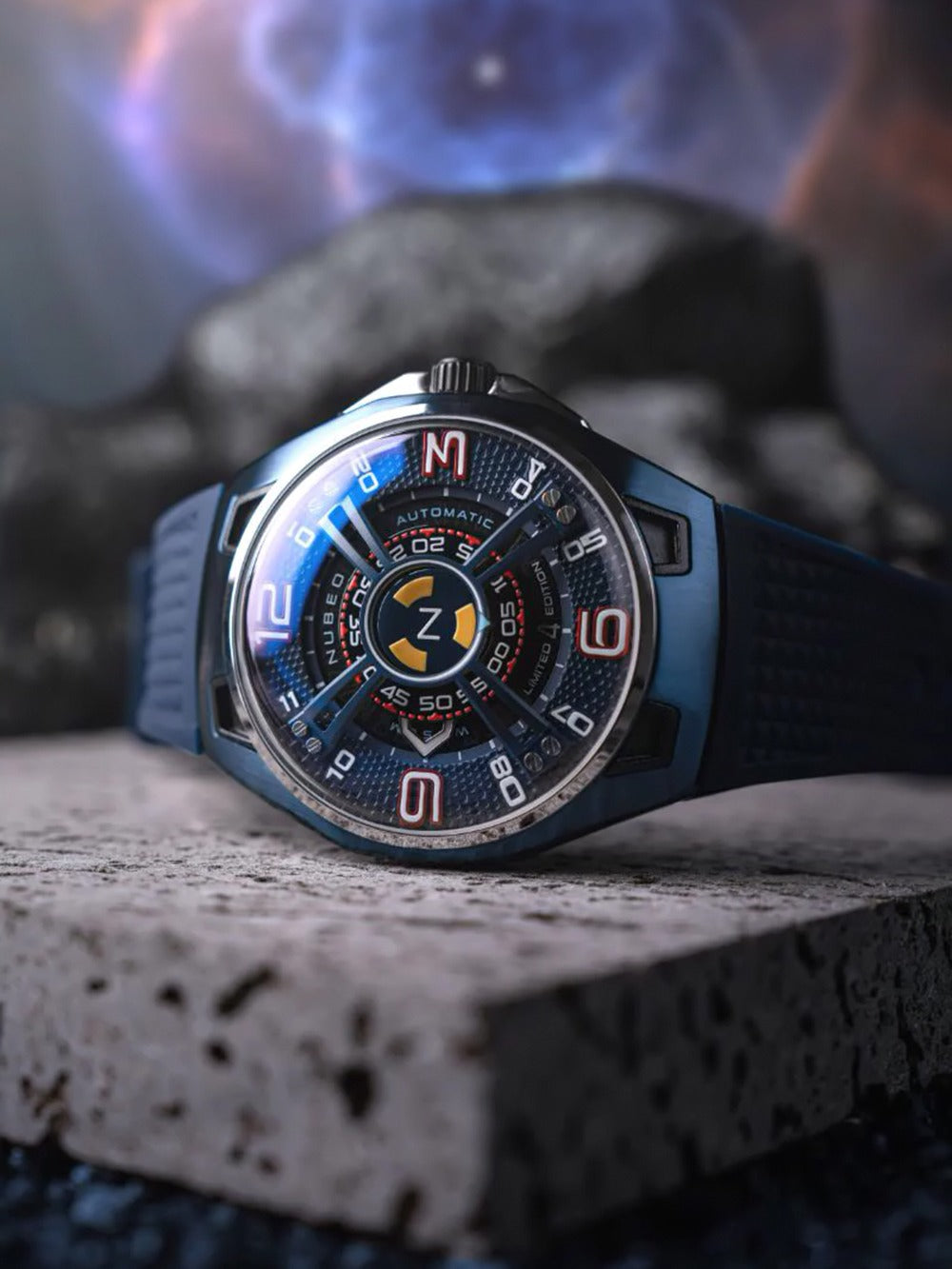 Nubeo NB-6094-03 vyriškas laikrodis OAO Automatic Limited Edition 44mm 5ATM