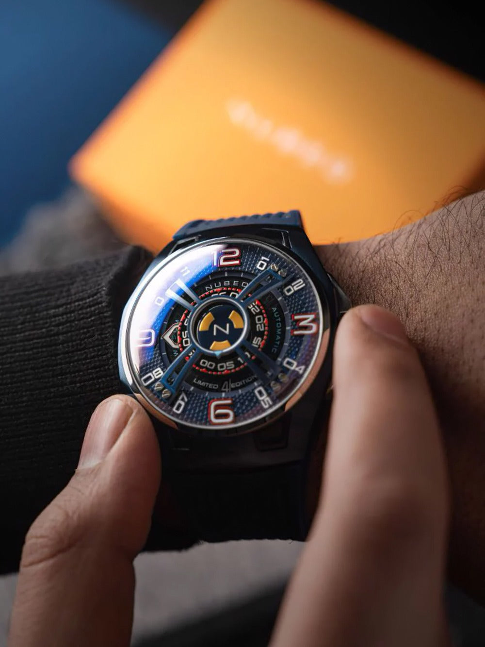 Nubeo NB-6094-03 vyriškas laikrodis OAO Automatic Limited Edition 44mm 5ATM