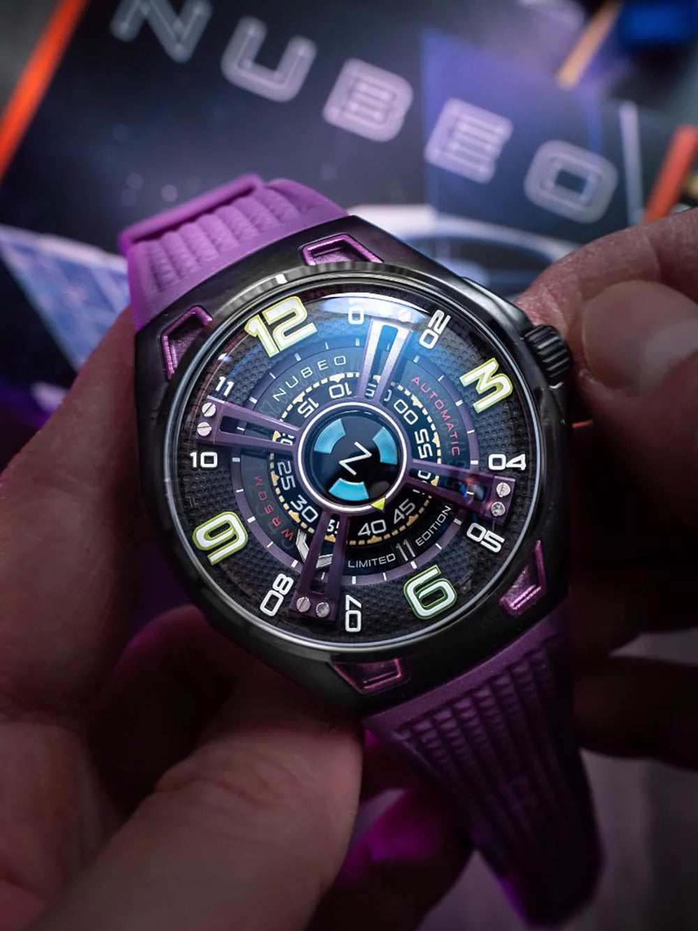 Nubeo NB-6094-05 vyriškas laikrodis OAO Automatic Limited Edition 44mm 5ATM