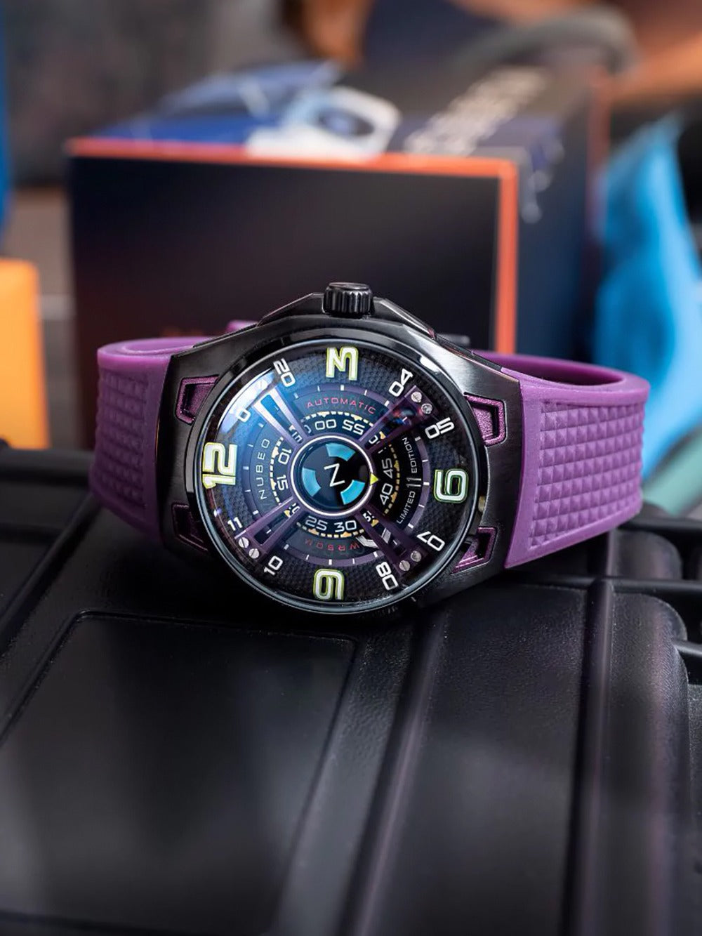 Nubeo NB-6094-05 vyriškas laikrodis OAO Automatic Limited Edition 44mm 5ATM