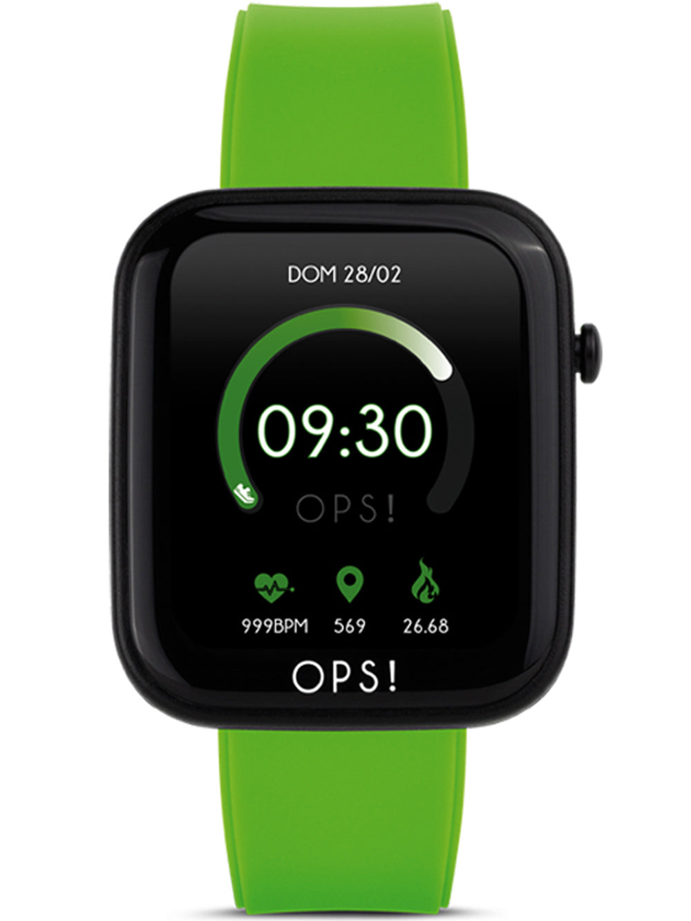 OPS!SMART OPSSW-07 Active Smartlaikrodis Unisex 38mm