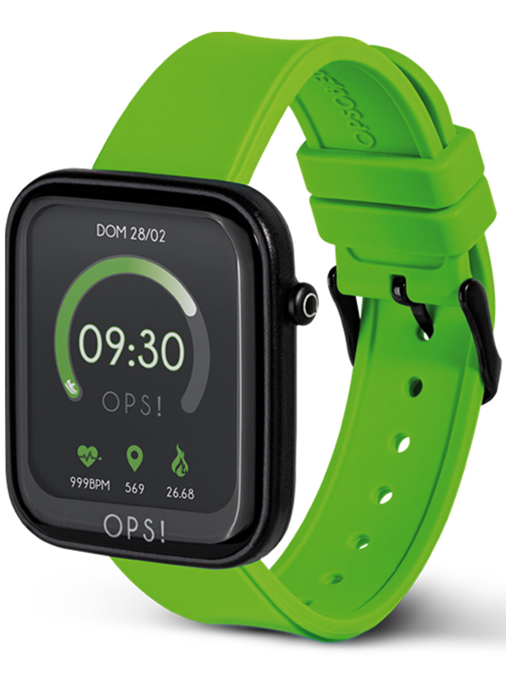 OPS!SMART OPSSW-07 Active Smartlaikrodis Unisex 38mm