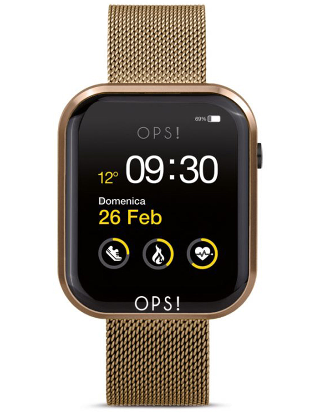 OPS!SMART OPSSW-16 Call Unisex Smartlaikrodis 38mm
