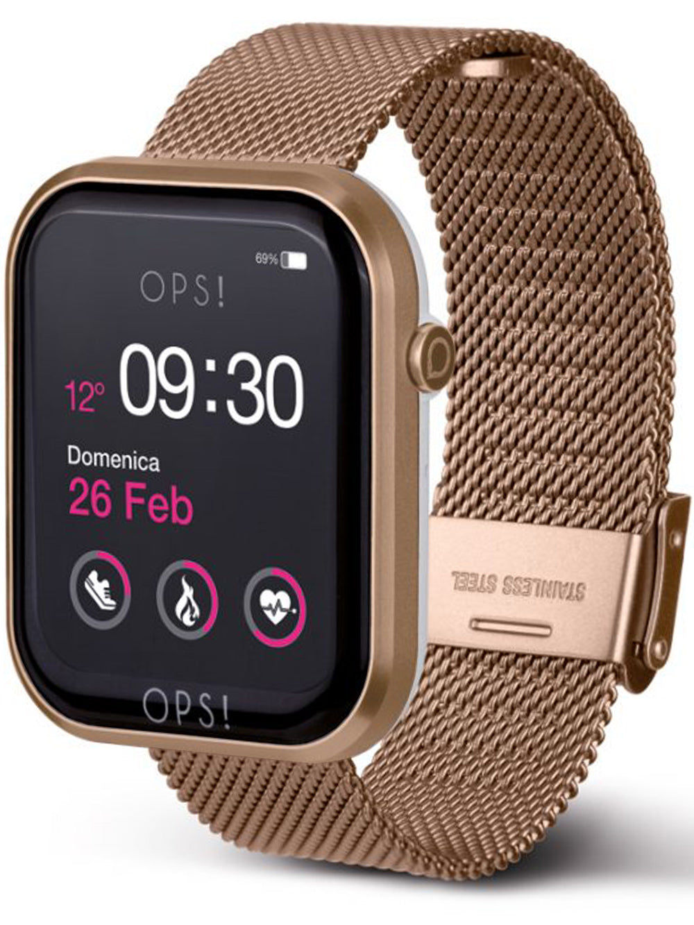 OPS!SMART OPSSW-17 Call Unisex Smartlaikrodis 38mm
