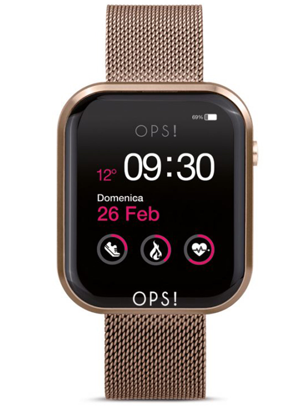 OPS!SMART OPSSW-17 Call Unisex Smartlaikrodis 38mm