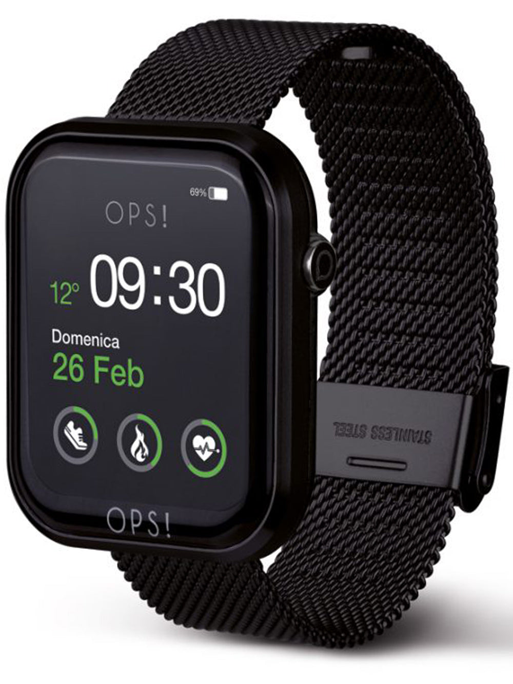 OPS!SMART OPSSW-19 Call Unisex Smartlaikrodis 38mm