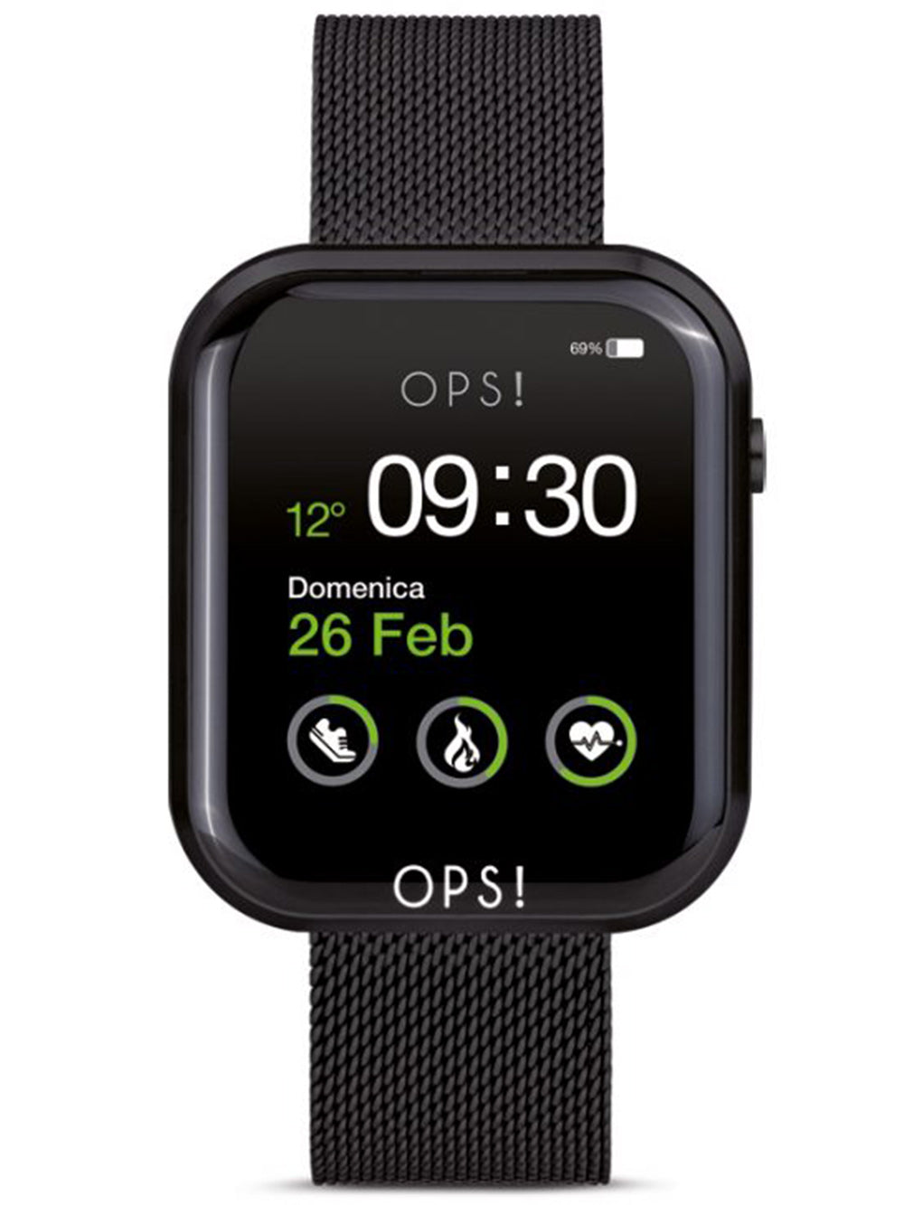 OPS!SMART OPSSW-19 Call Unisex Smartlaikrodis 38mm