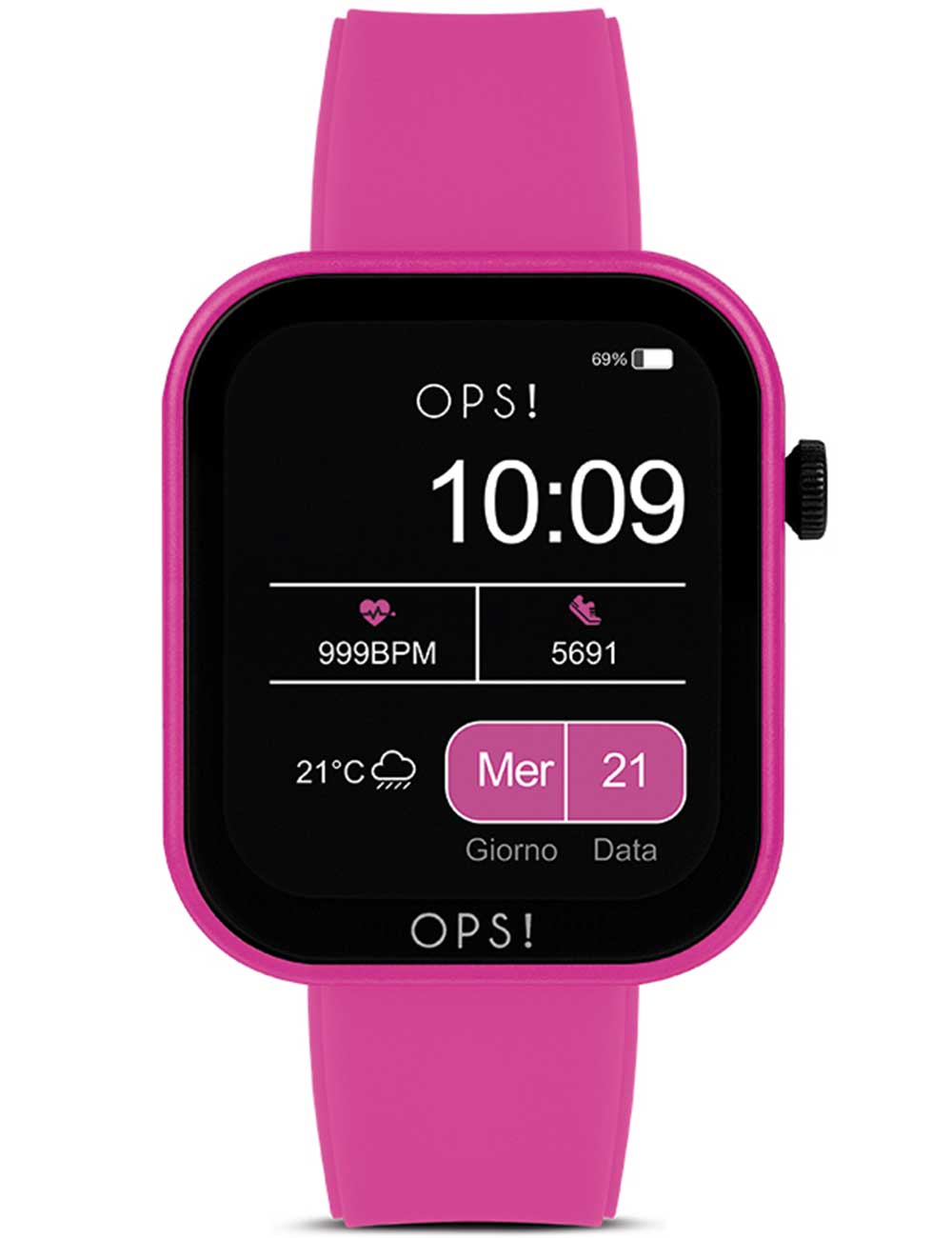 OPS!SMART OPSSW-28 Active Call Smartlaikrodis Unisex 38mm