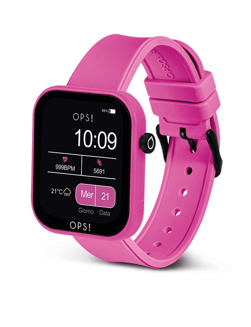 OPS!SMART OPSSW-28 Active Call Smartlaikrodis Unisex 38mm