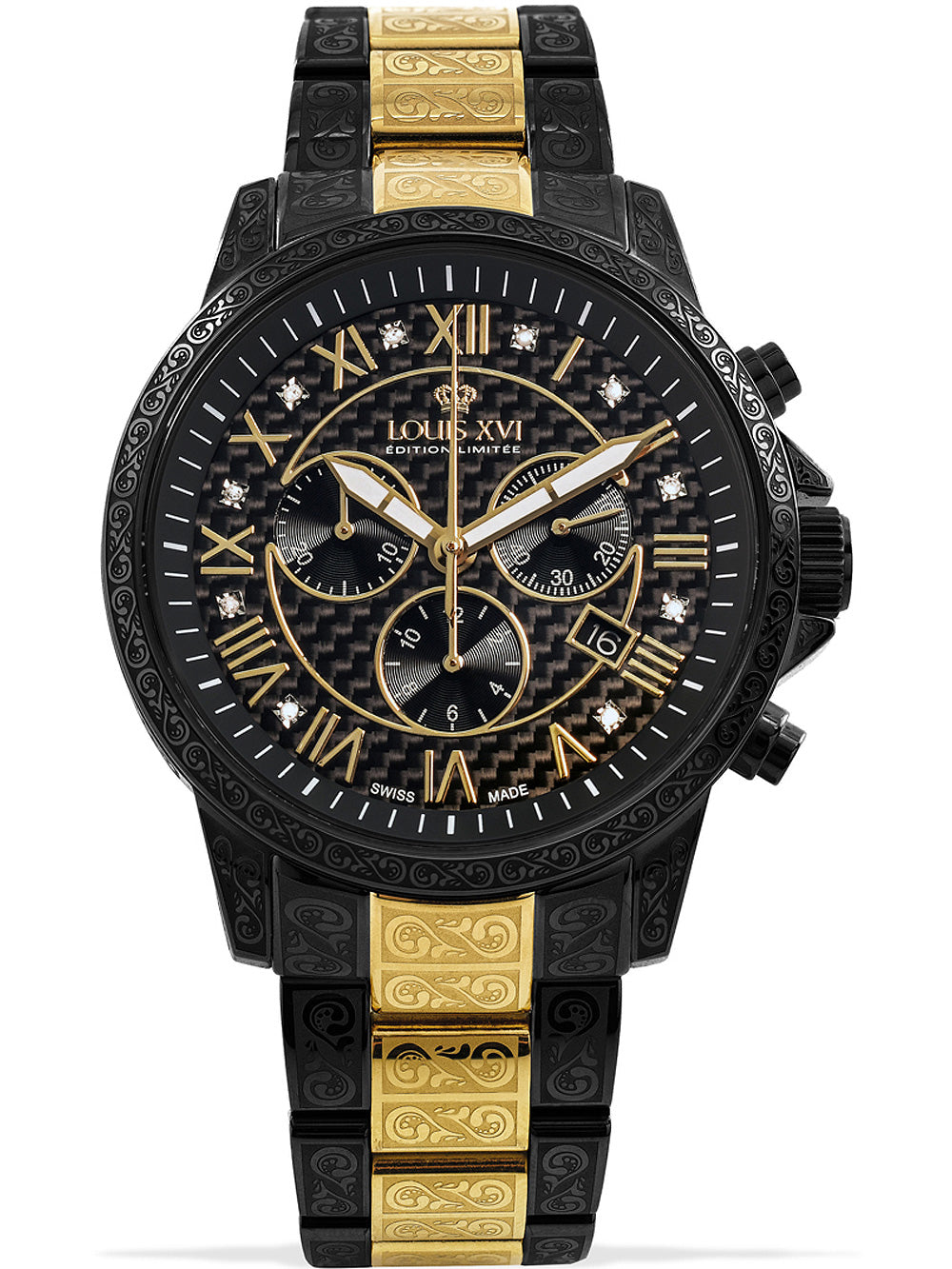 Louis XVI LXVI1091 Palais Royale Chronograph vyriškas laikrodis 43mm 5ATM