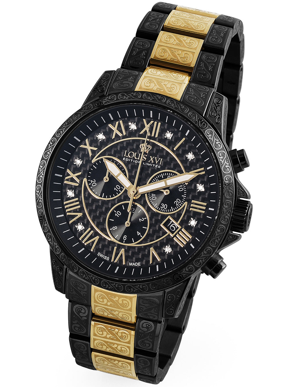 Louis XVI LXVI1091 Palais Royale Chronograph vyriškas laikrodis 43mm 5ATM