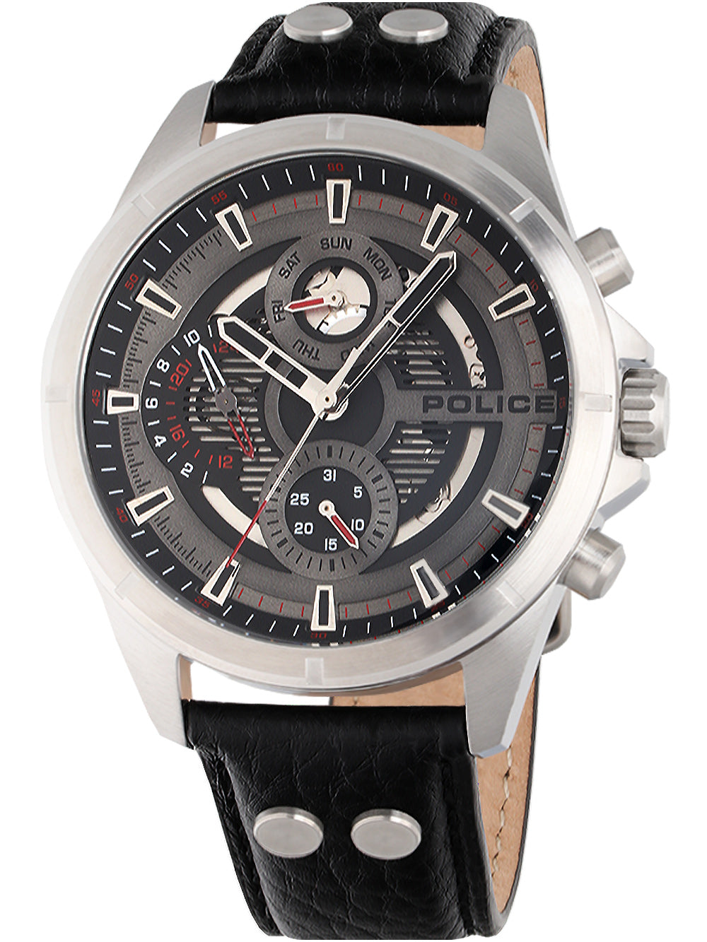 Police PEWJF0004601 Malawi vyriškas laikrodis 45mm 3ATM