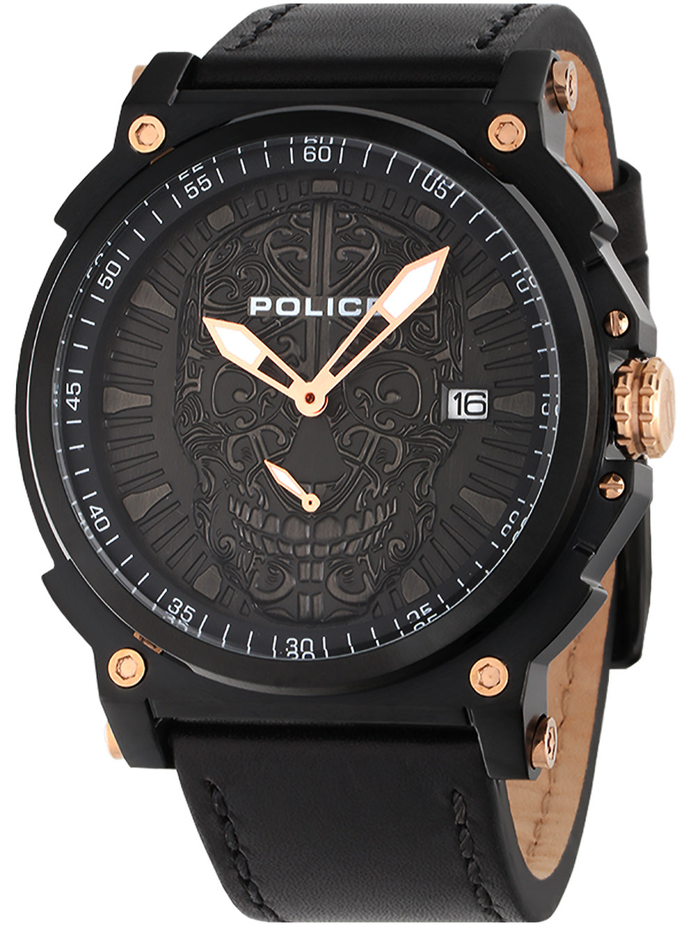 Police PL15728JSB.02 Compass vyriškas laikrodis 48mm 3ATM