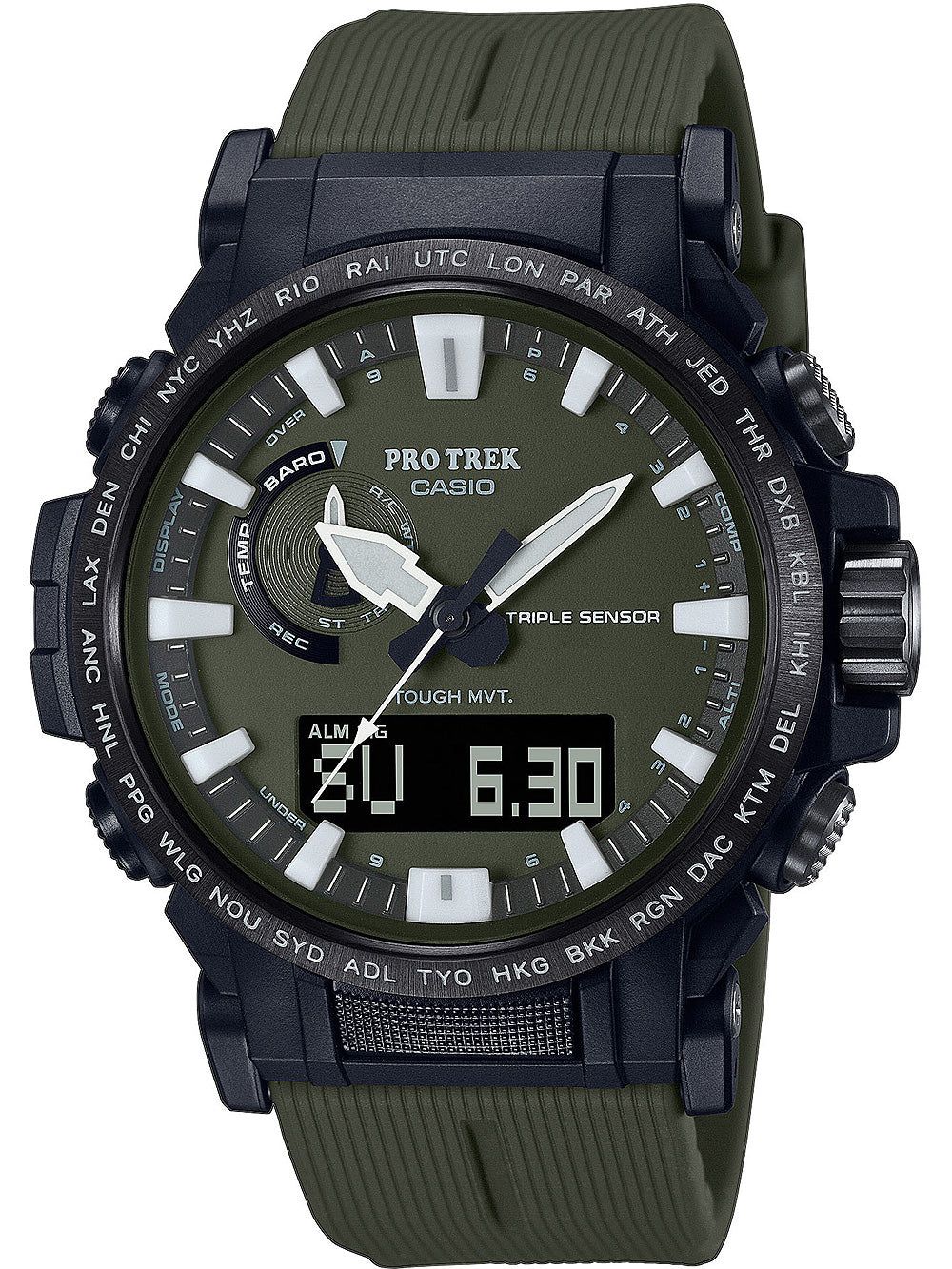 Casio PRW-61Y-3ER Pro-Trek Radio Controlled Solar vyriškas laikrodis 47mm 10ATM