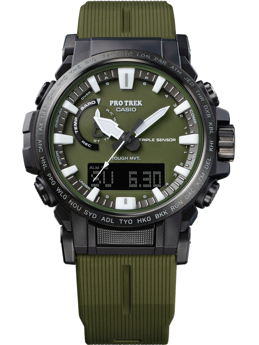 Casio PRW-61Y-3ER Pro-Trek Radio Controlled Solar vyriškas laikrodis 47mm 10ATM