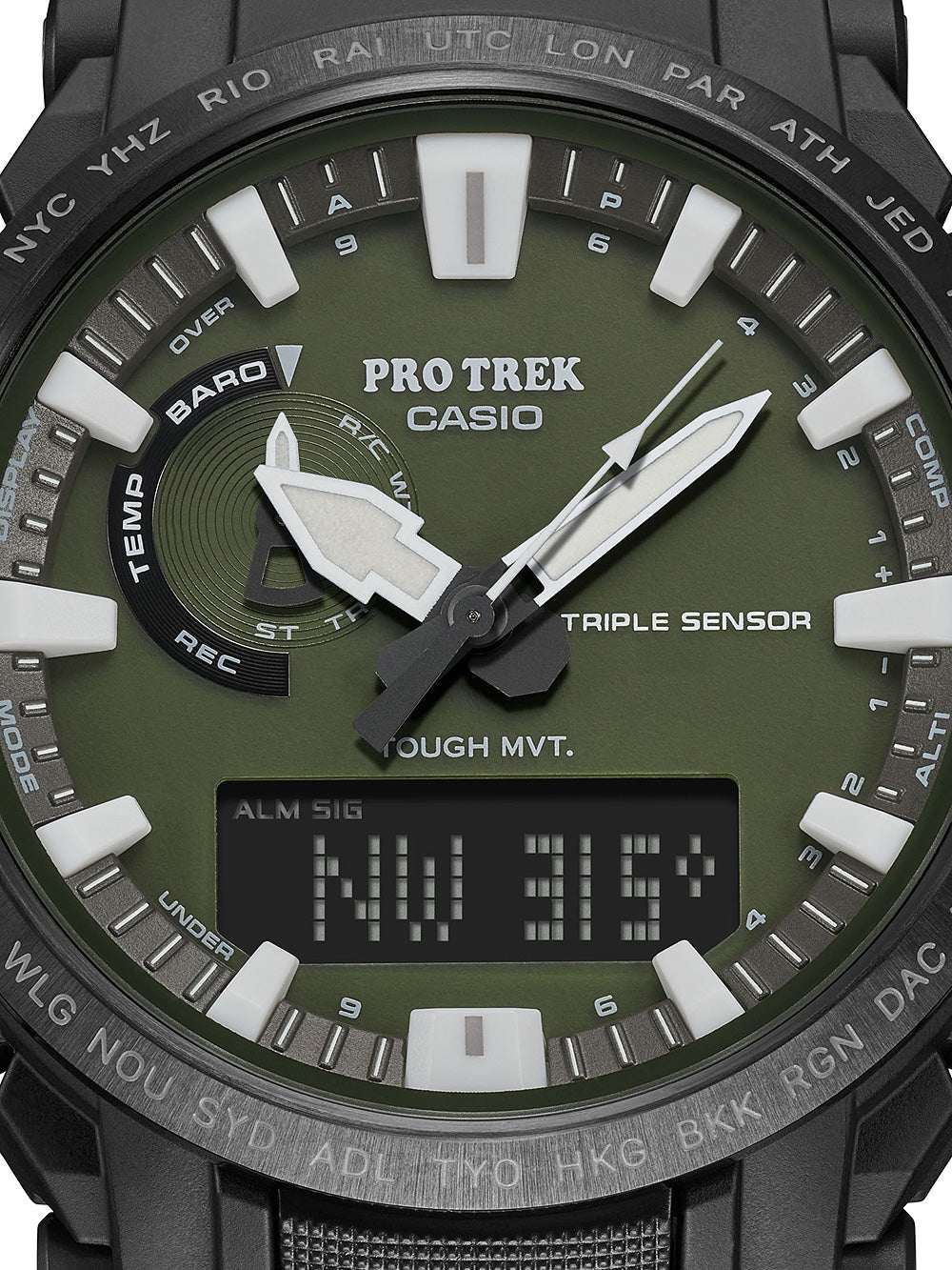 Casio PRW-61Y-3ER Pro-Trek Radio Controlled Solar vyriškas laikrodis 47mm 10ATM