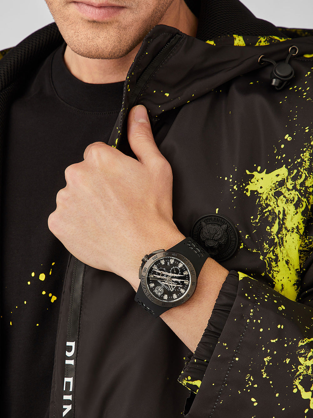 Plein Sport PSABA0123 Thunderstorm Chronograph vyriškas laikrodis 43mm 5ATM