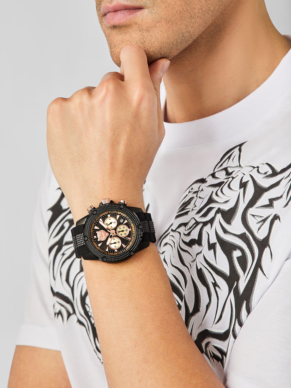 Plein Sport PSDBA0323 Hurricane Chronograph vyriškas laikrodis 44mm 5ATM