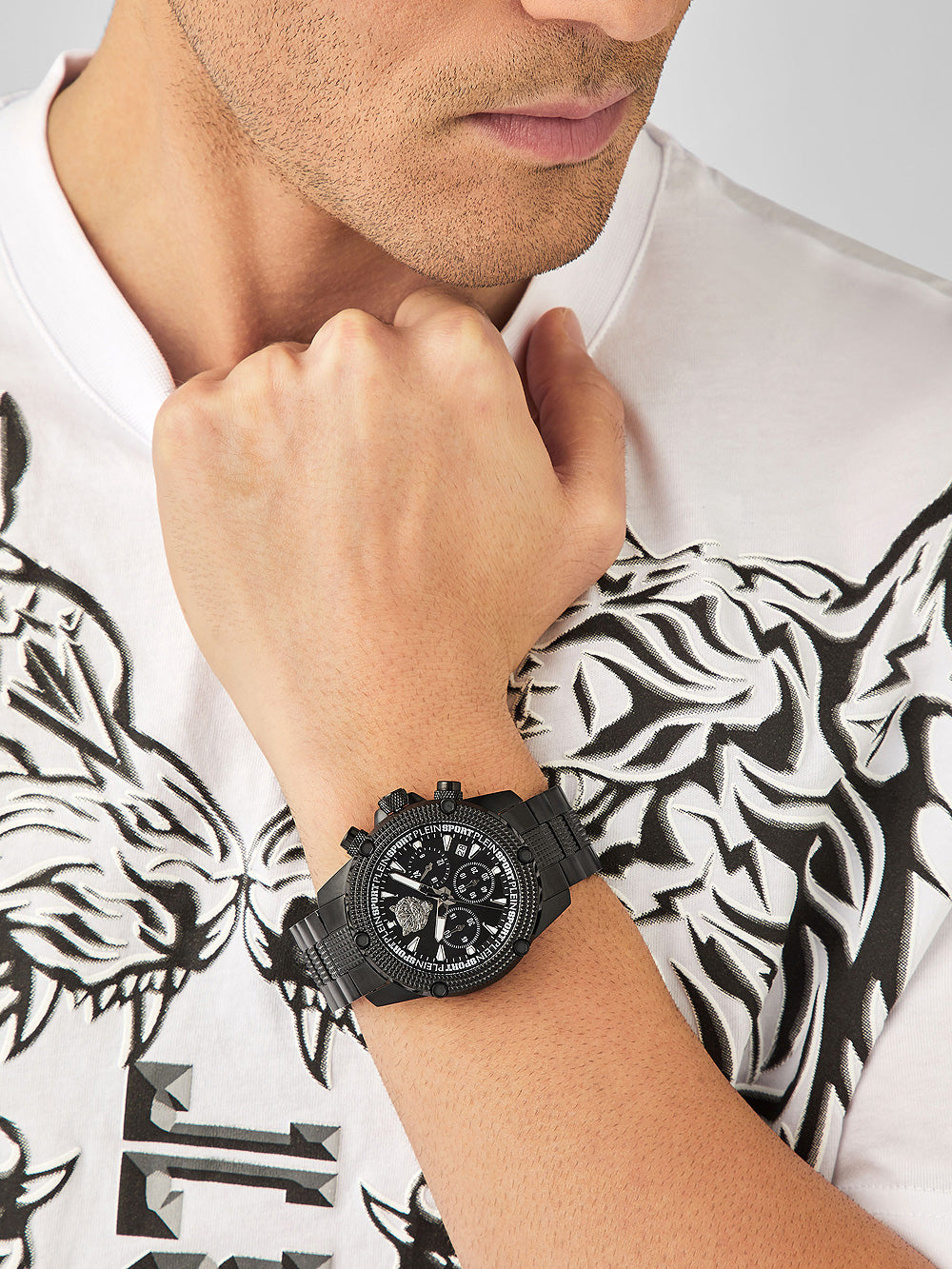 Plein Sport PSDBA1023 Hurricane Chronograph vyriškas laikrodis 44mm 5ATM