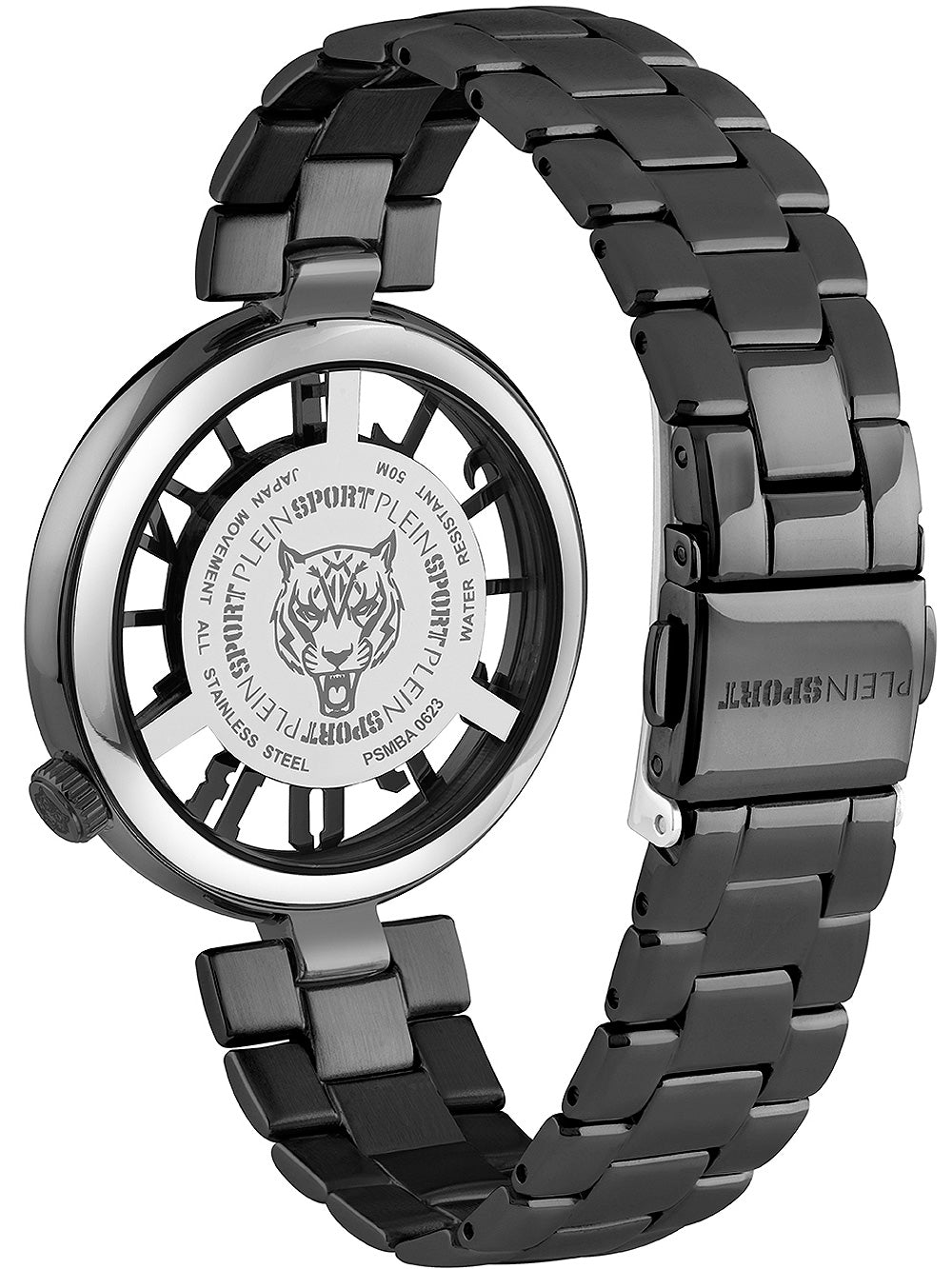 Plein Sport PSMBA0623 Tiger Luxe moteriškas laikrodis 36mm 5ATM