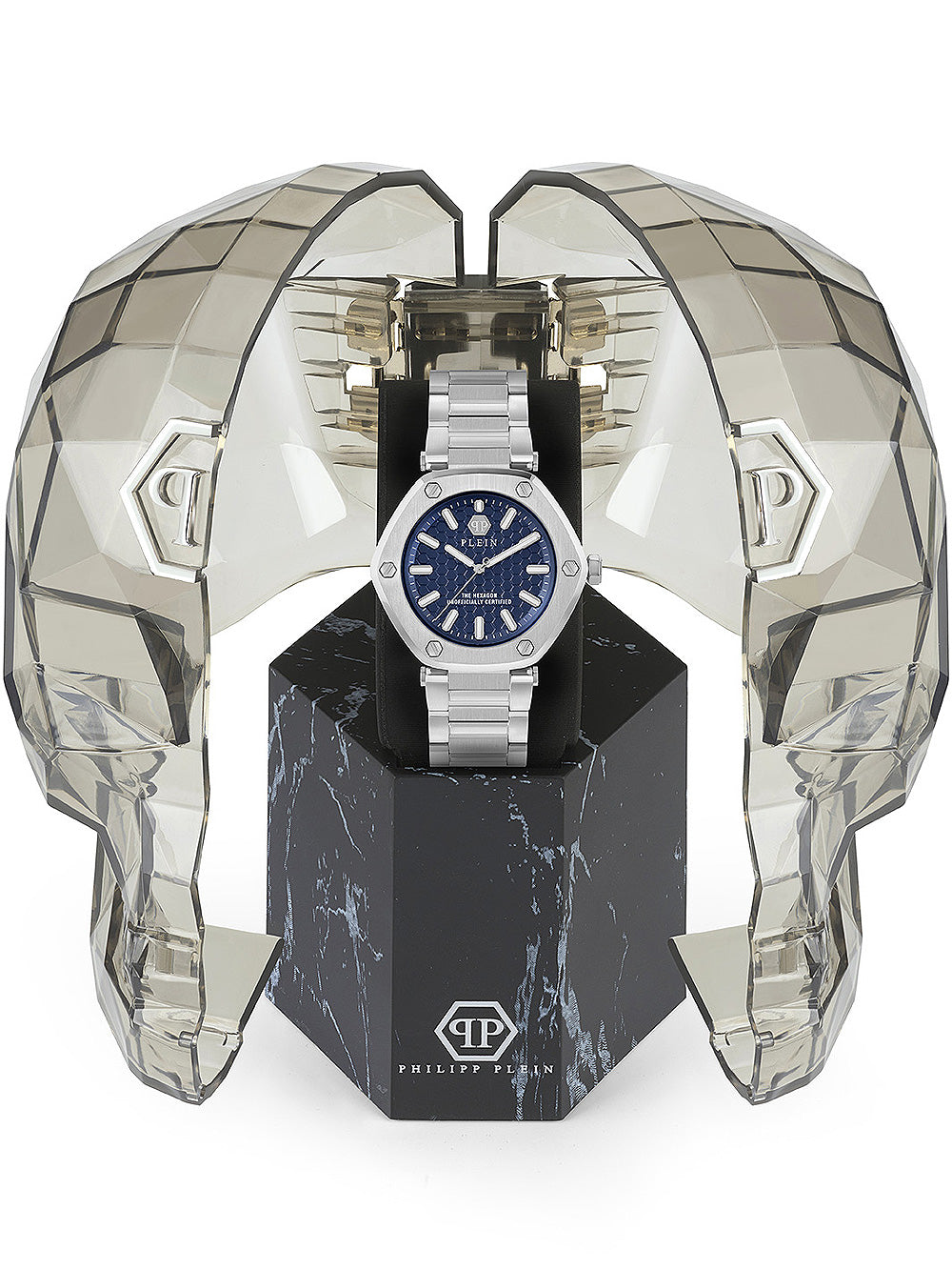 Philipp Plein PW1BA0423 The Hexagon moteriškas laikrodis 38mm 5ATM