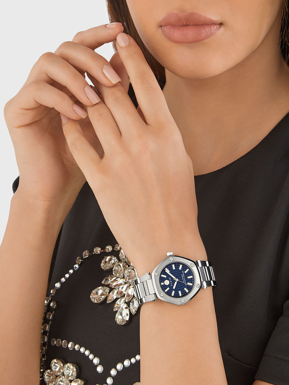 Philipp Plein PW1BA0423 The Hexagon moteriškas laikrodis 38mm 5ATM