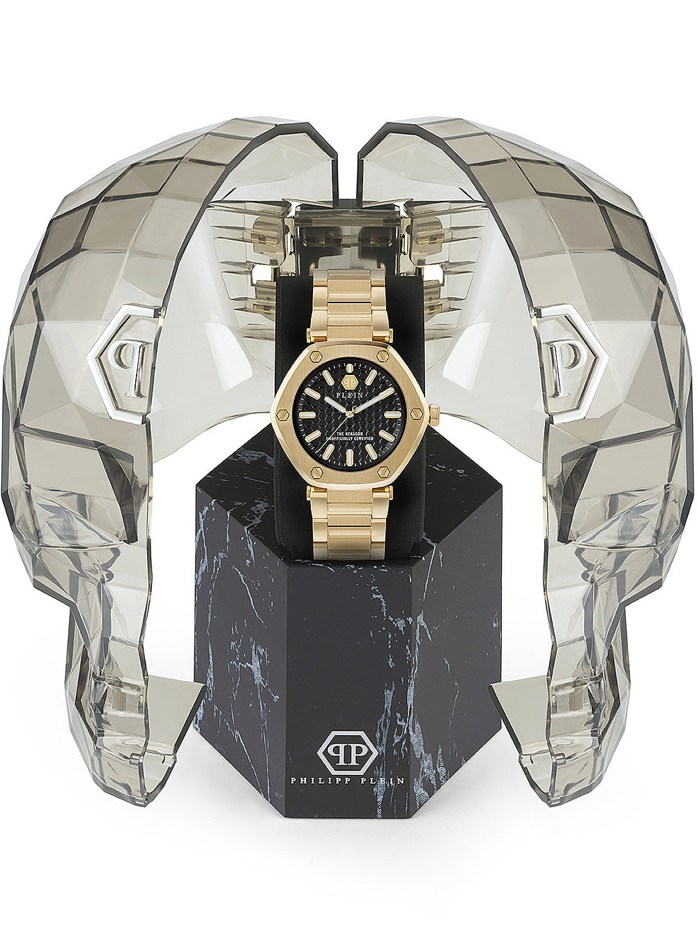 Philipp Plein PW1BA0623 The Hexagon moteriškas laikrodis 38mm 5ATM