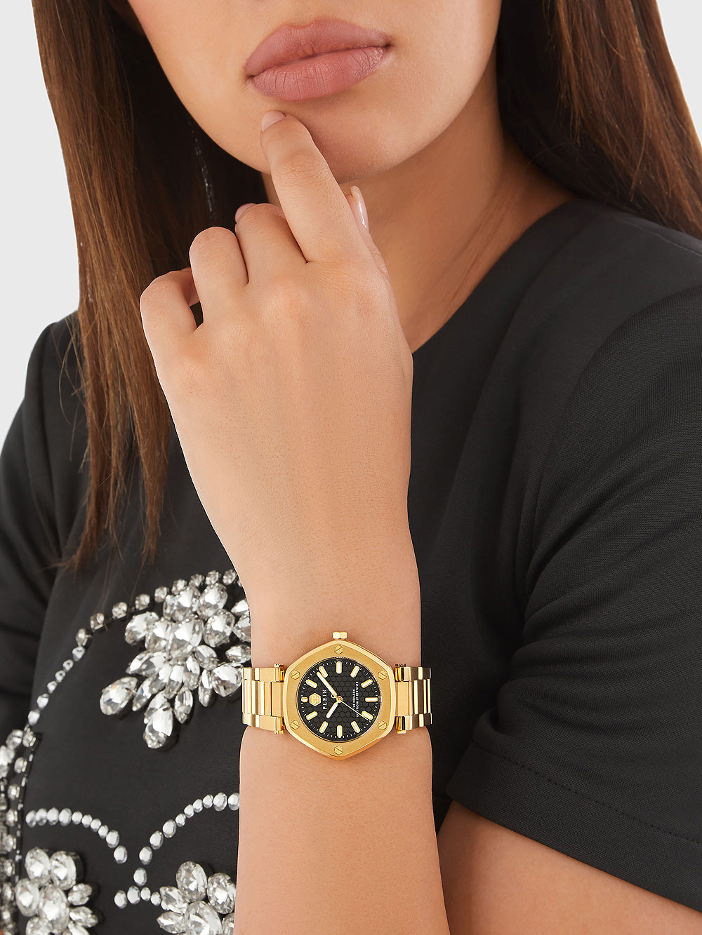 Philipp Plein PW1BA0623 The Hexagon moteriškas laikrodis 38mm 5ATM