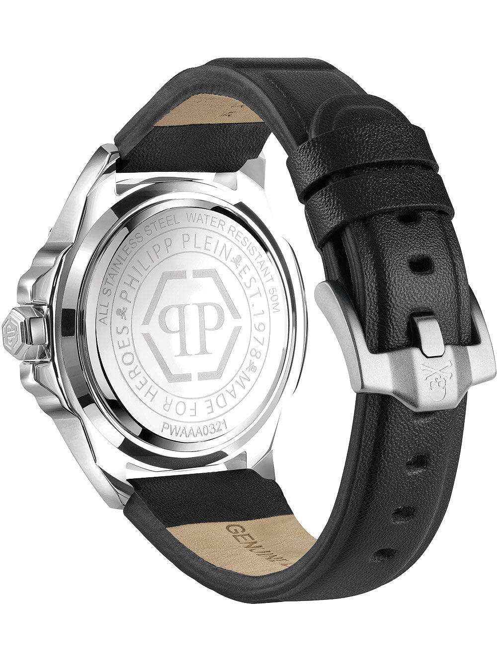 Philipp Plein PWAAA0321 The $kull vyriškas laikrodis 44mm 5ATM