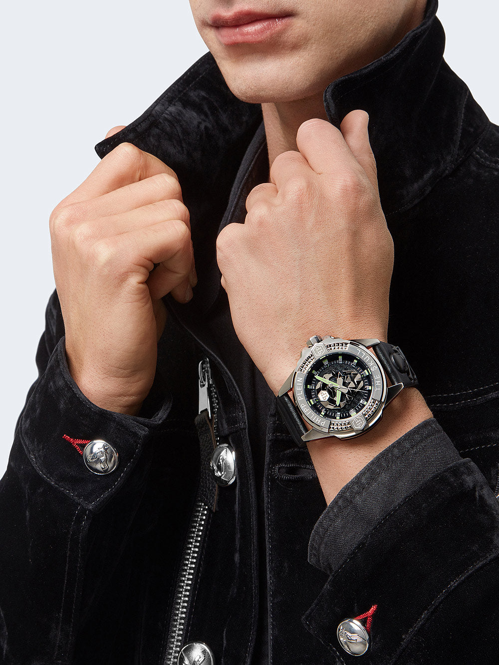 Philipp Plein PWAAA0321 The $kull vyriškas laikrodis 44mm 5ATM