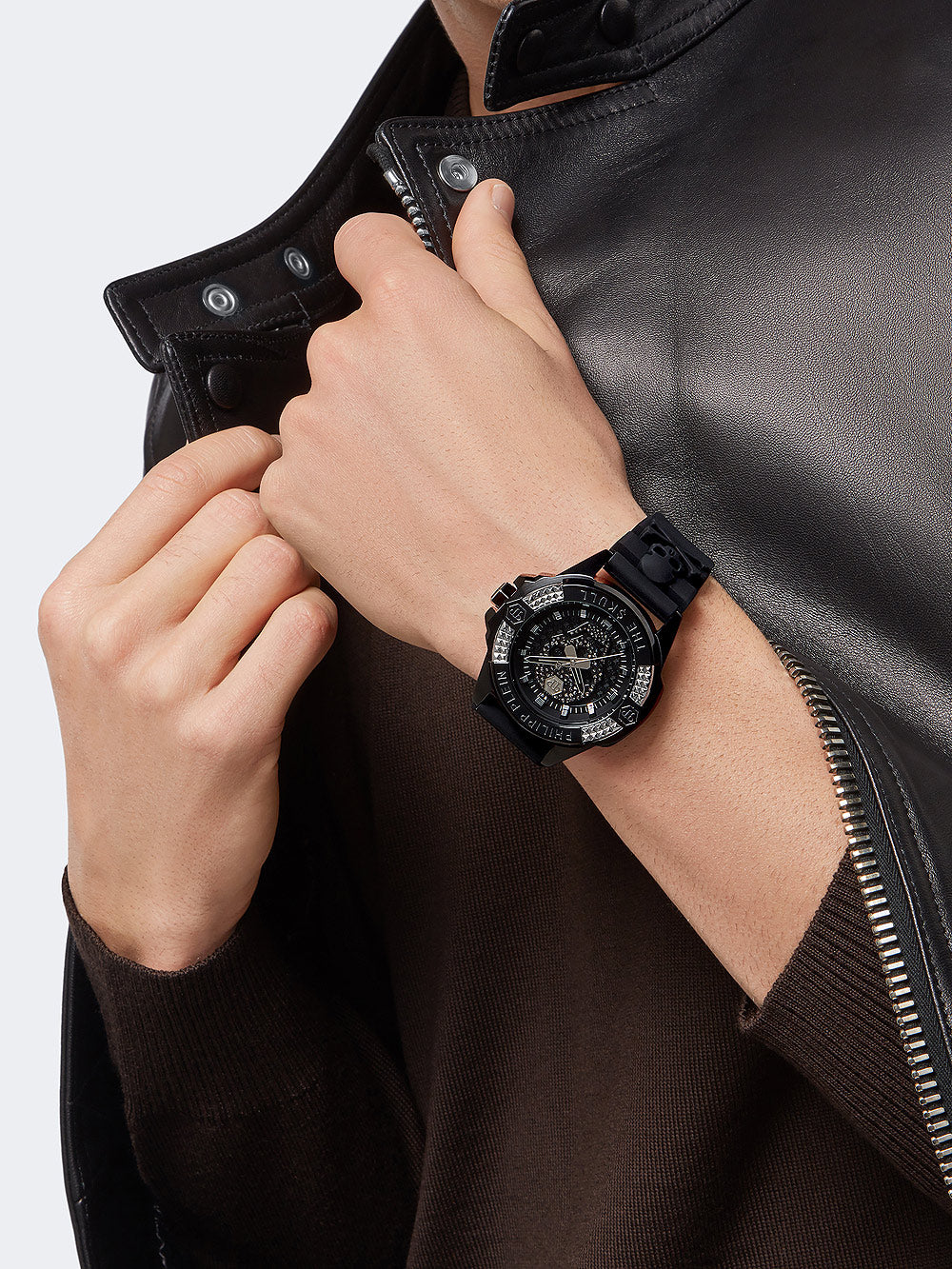 Philipp Plein PWAAA1421 The $kull vyriškas laikrodis 44mm 5ATM