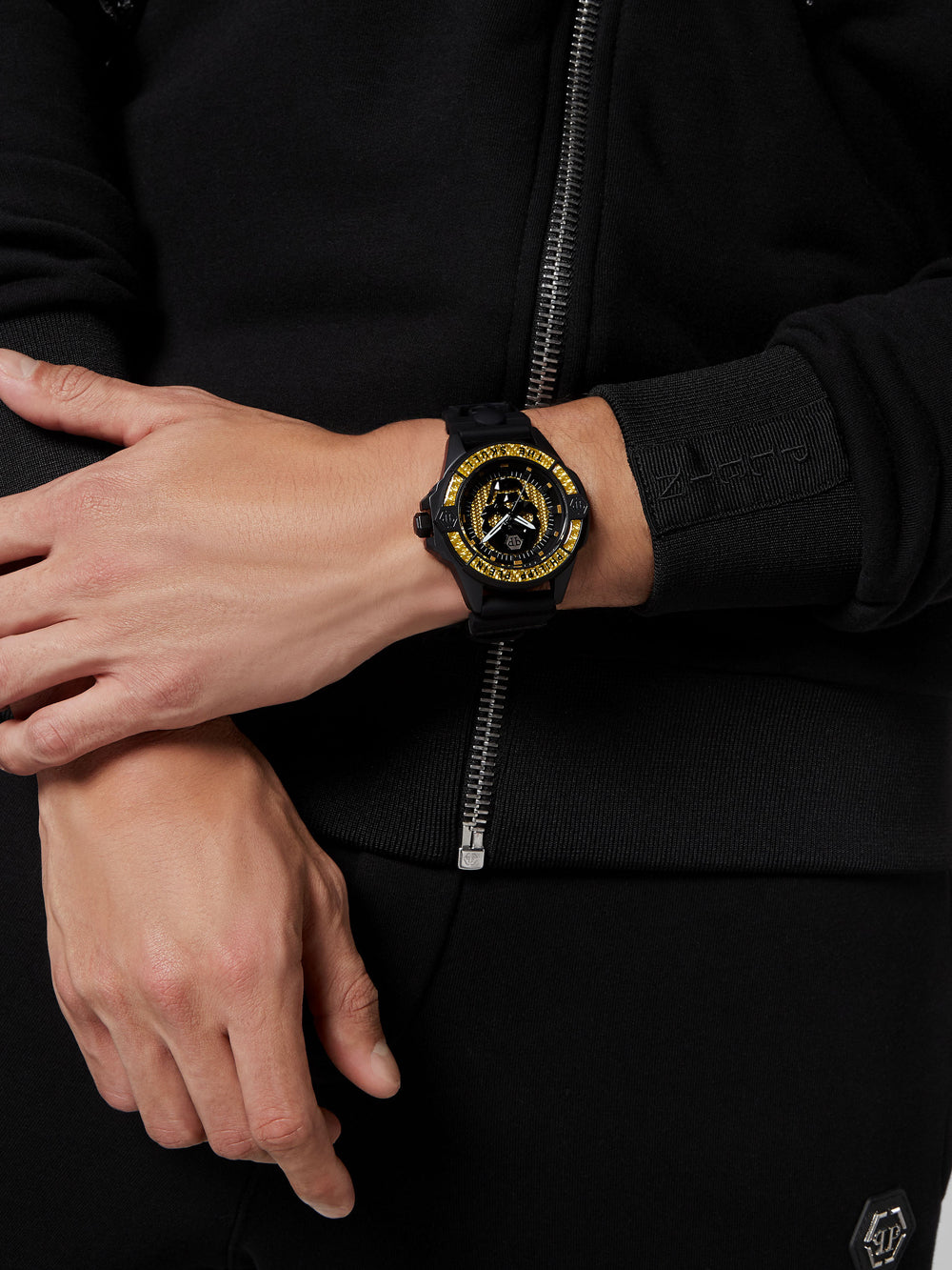 Philipp Plein PWAAA1922 The $kull Carbon Fiber 44mm 5ATM