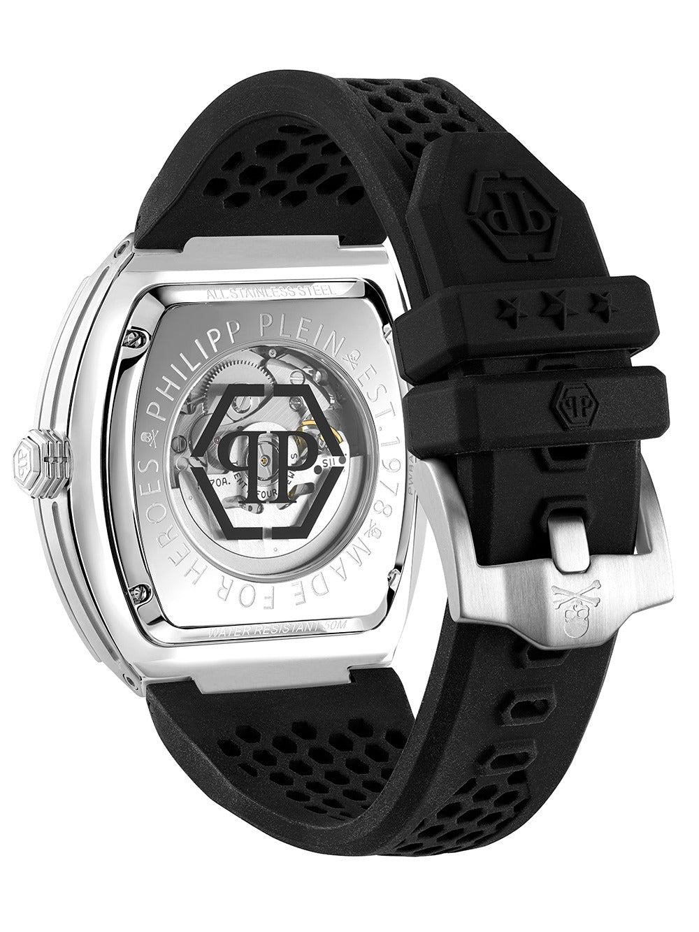Philipp Plein PWBAA1423 vyriškas laikrodis The Skeleton Automatic 44mm 5ATM