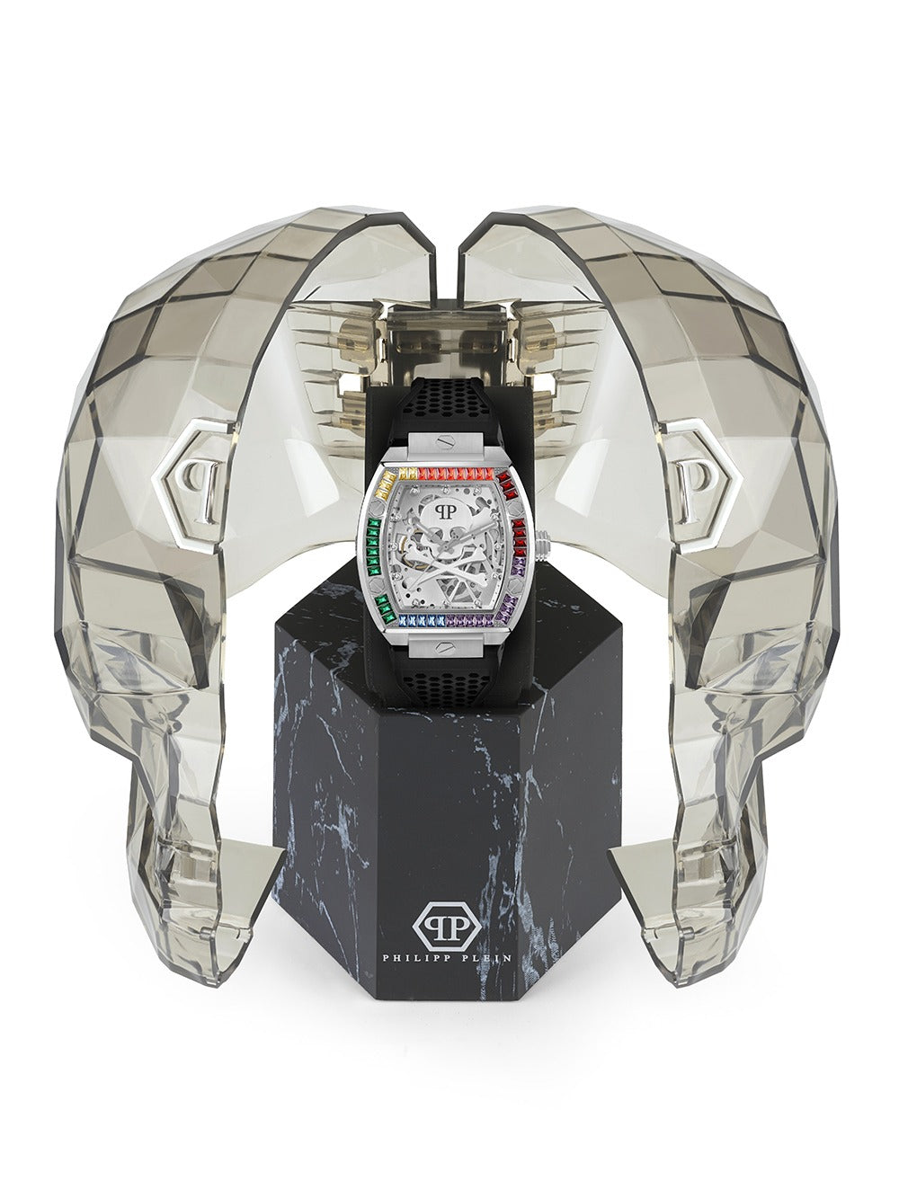Philipp Plein PWBAA1423 vyriškas laikrodis The Skeleton Automatic 44mm 5ATM