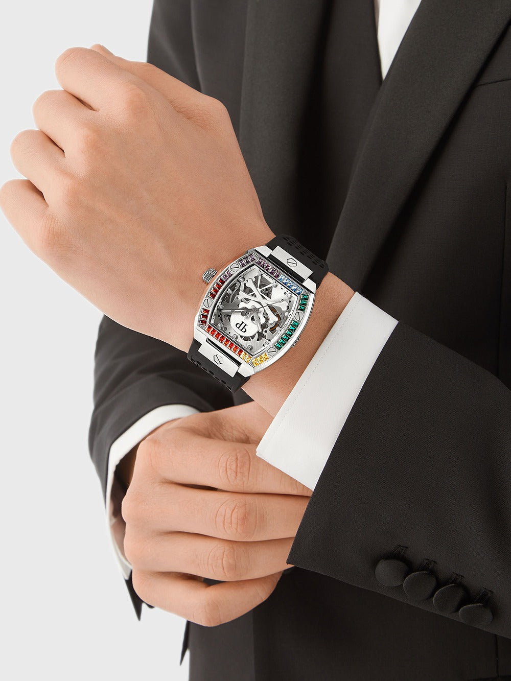 Philipp Plein PWBAA1423 vyriškas laikrodis The Skeleton Automatic 44mm 5ATM