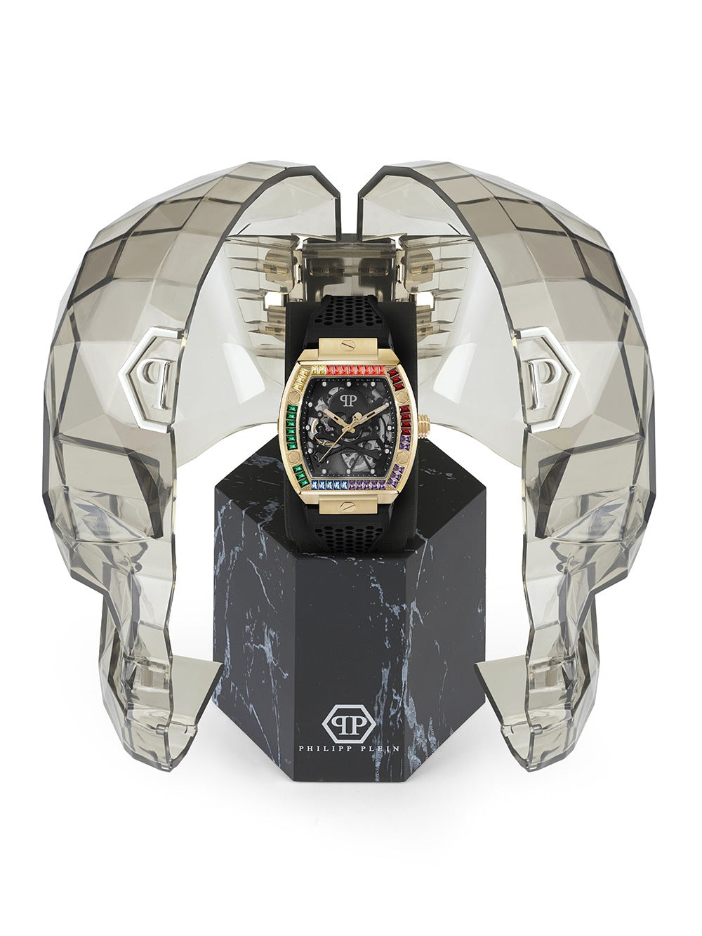 Philipp Plein PWBAA1623 vyriškas laikrodis The Skeleton Automatic 44mm 5ATM