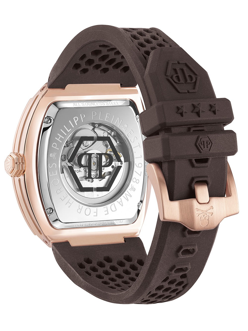 Philipp Plein PWBAA1723 vyriškas laikrodis The Skeleton Automatic 44mm 5ATM