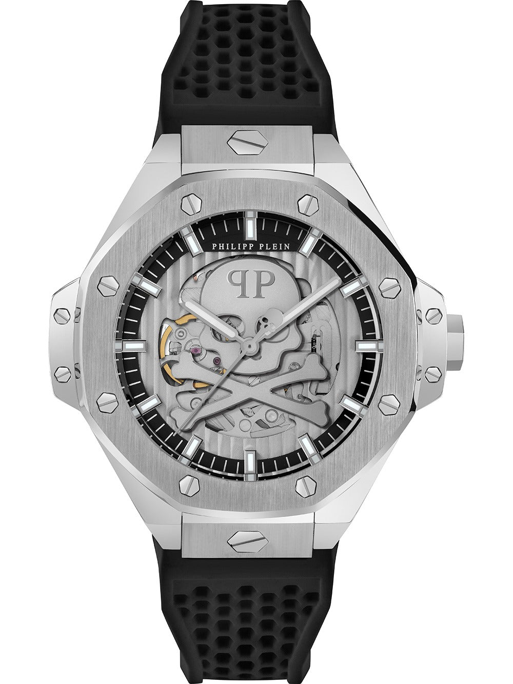 Philipp Plein PWPFA0124 vyriškas laikrodis Skeleton Royal Automatic 46mm 5ATM