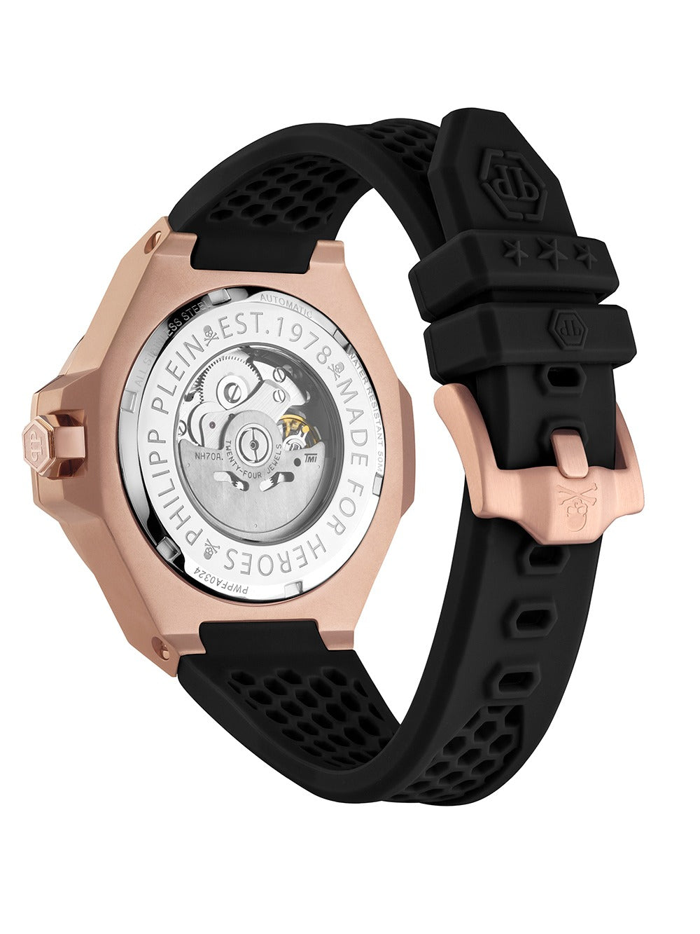 Philipp Plein PWPFA0324 vyriškas laikrodis Skeleton Royal Automatic 46mm 5ATM