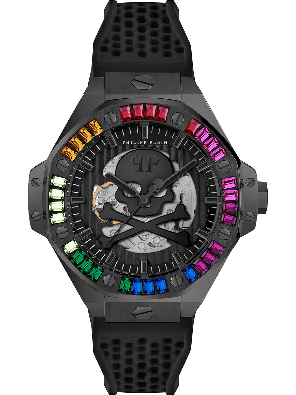 Philipp Plein PWPFA0424 vyriškas laikrodis Skeleton Royal Automatic 46mm 5ATM
