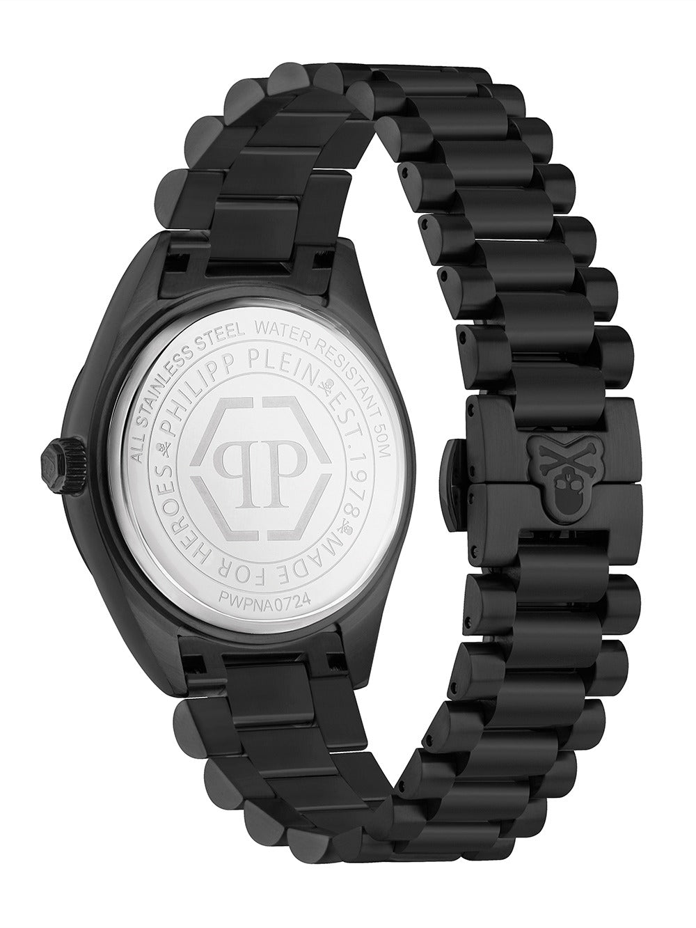 Philipp Plein PWPNA0724 vyriškas laikrodis Rock Couture Day-Date 42mm 5ATM