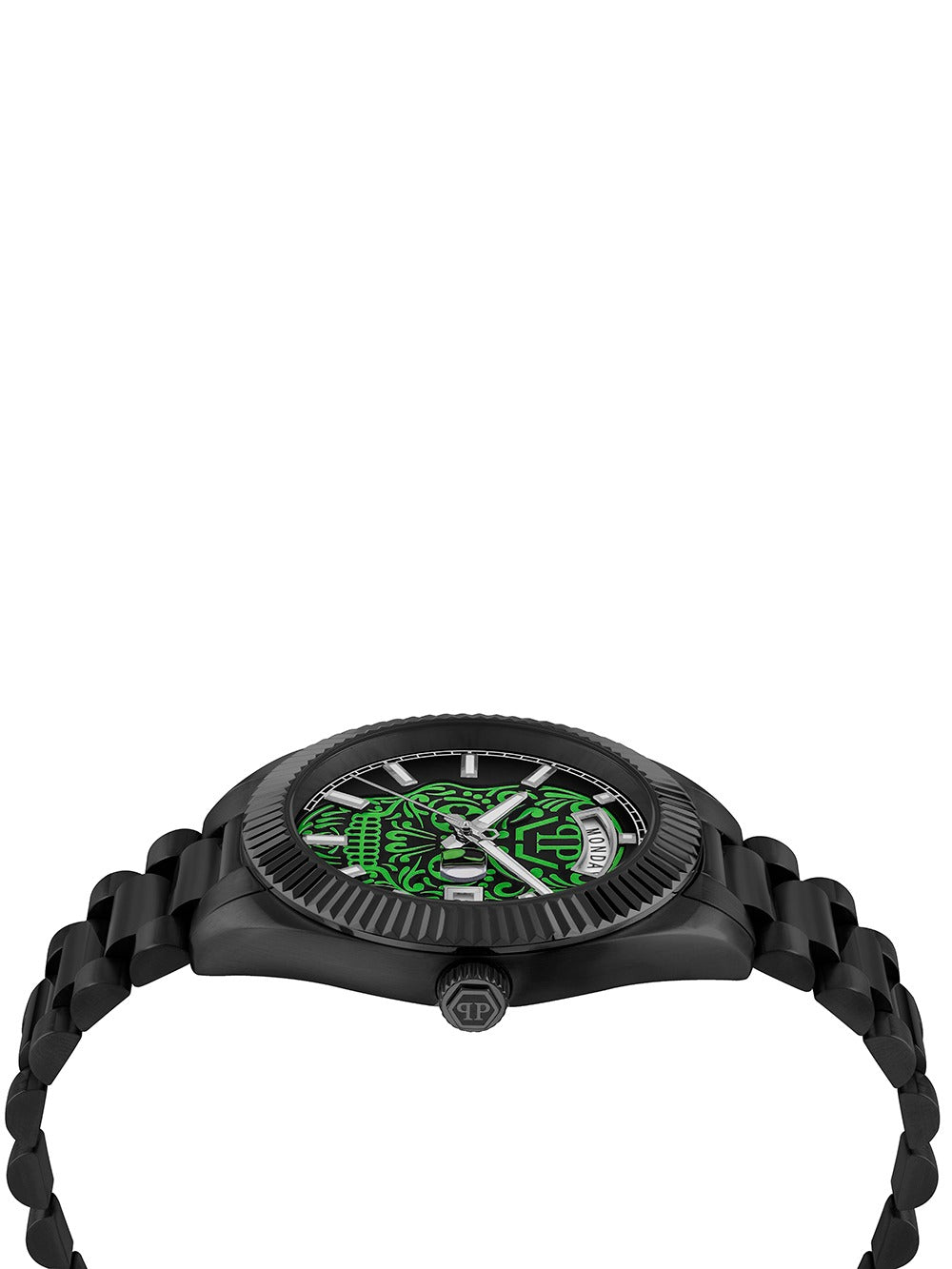 Philipp Plein PWPNA0724 vyriškas laikrodis Rock Couture Day-Date 42mm 5ATM