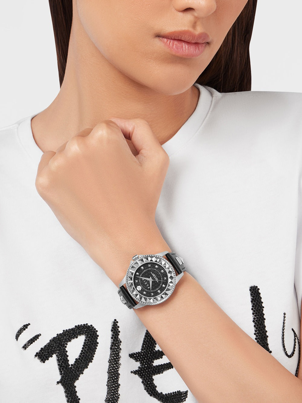 Philipp Plein PWPQA0124 moteriškas laikrodis Rock Couture 38mm 5ATM