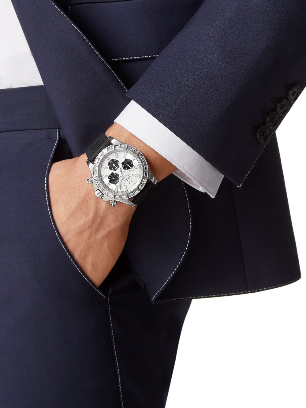 Philipp Plein PWVAA0123 Street Couture Chronograph vyriškas laikrodis 43mm 5ATM