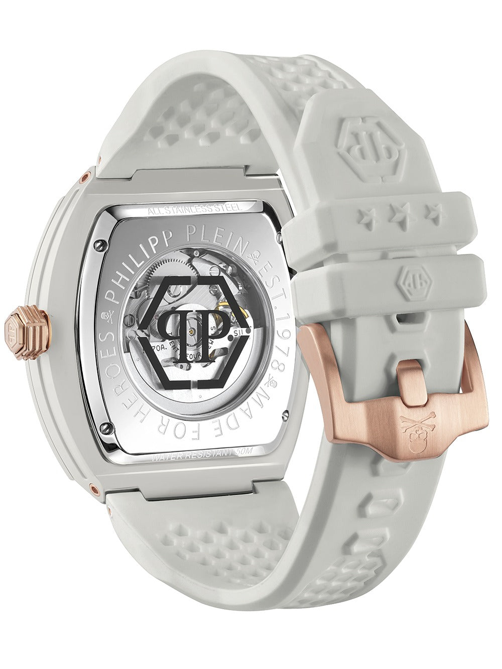 Philipp Plein PWVBA0123 vyriškas laikrodis The Skeleton Automatic 44mm 5ATM