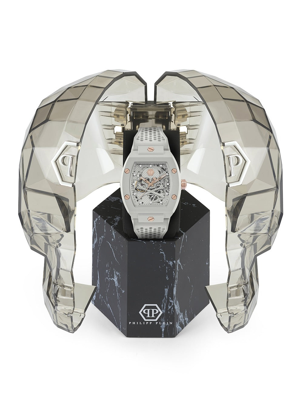 Philipp Plein PWVBA0123 vyriškas laikrodis The Skeleton Automatic 44mm 5ATM